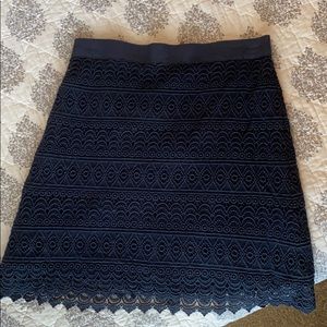 LOFT 💙 Navy Blue Lace Skirt 💙